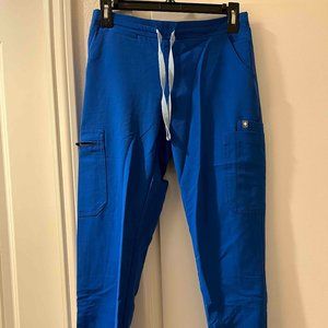 LIKE NEW FIGS Yola™ Skinny Scrub Pants Royal Blue Petite XS
